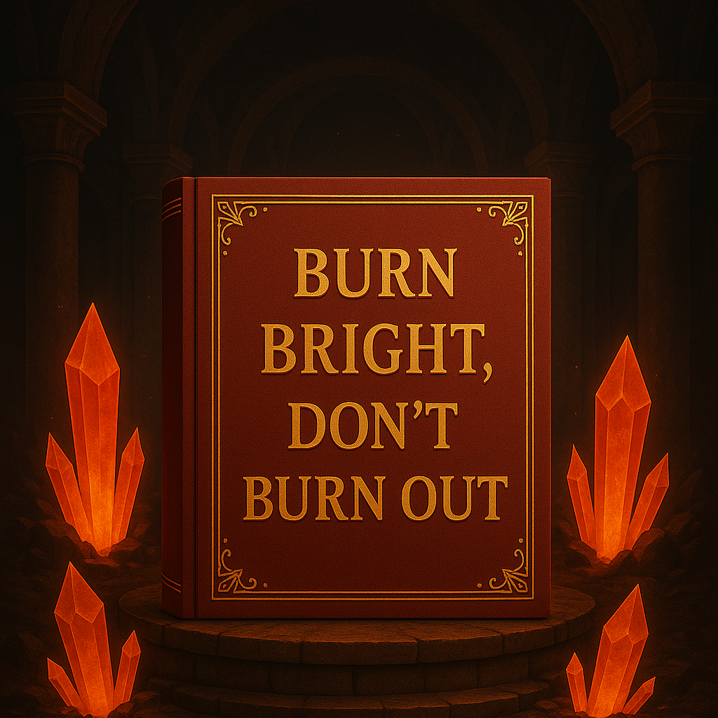 Burn Bright, Don’t Burn Out