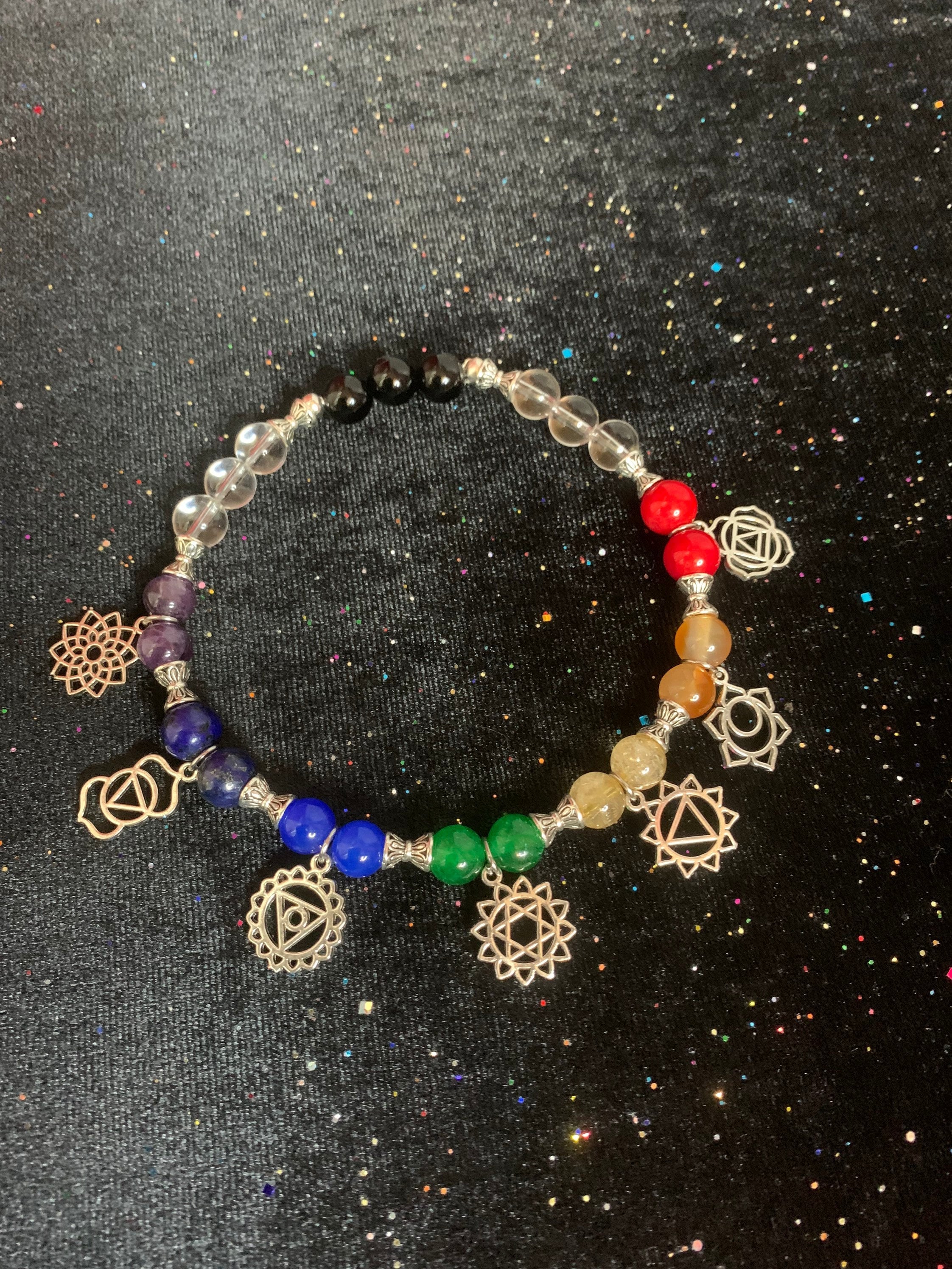 Chakra Bracelet | Anklet | Stretchy Bracelet | Beaded Bracelet | Chakra Healing | Gemstone Bracelet | Chakra Balancing